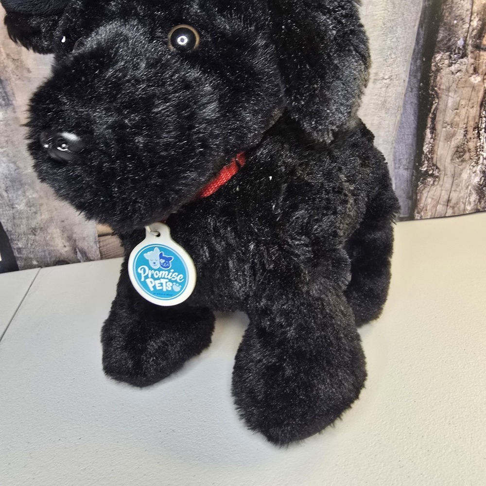 Build-A-Bear Workshop Black Lab Plush Puppy 12" Promise Pets Stuffed Animal